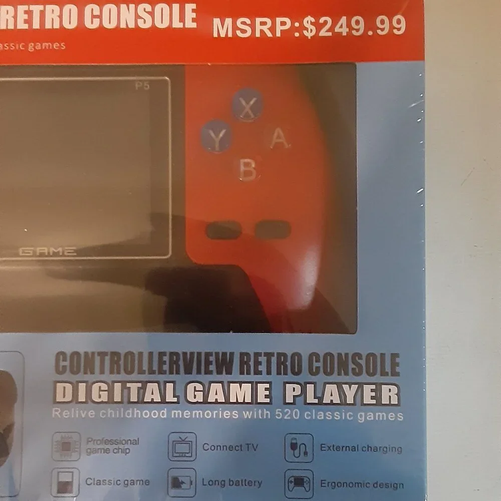 P5 Retro Console Controller (Red) - Picture 2 of 4